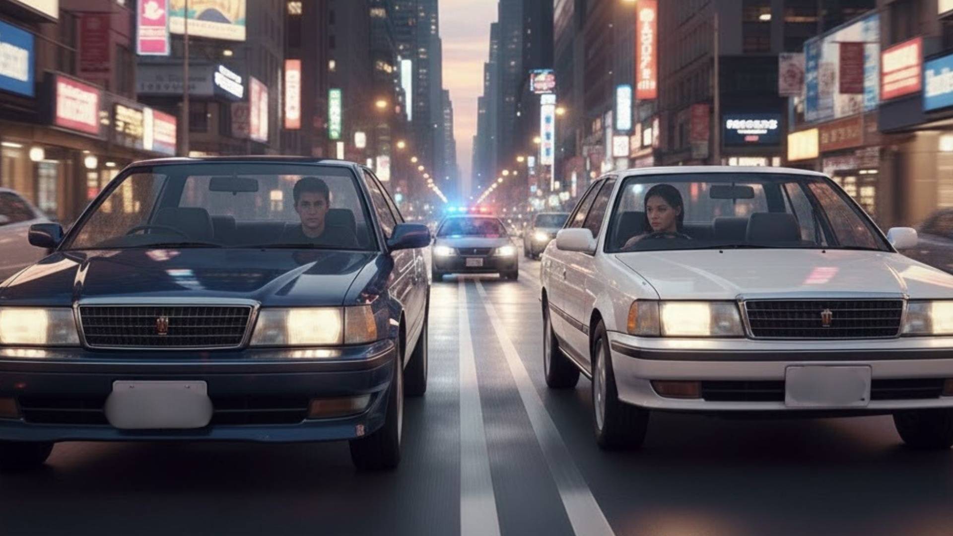 صورة مولدة بالذكاء الاصطناعي لمركبتين