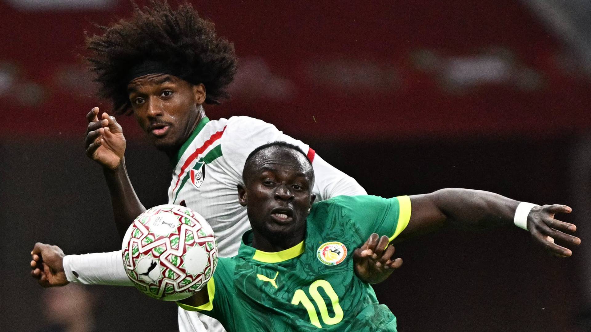 من مباراة السنغال والسودان