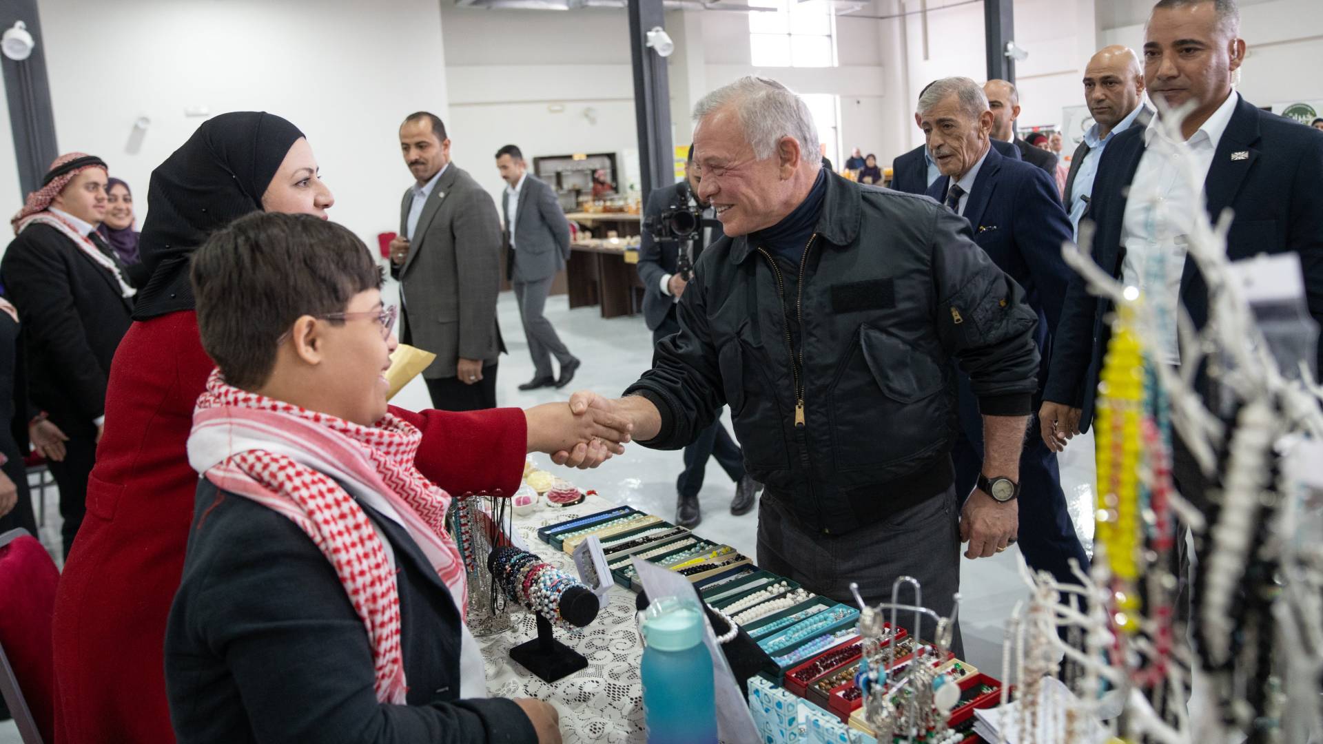 صور من زيارة الملك لمحافظة إربد