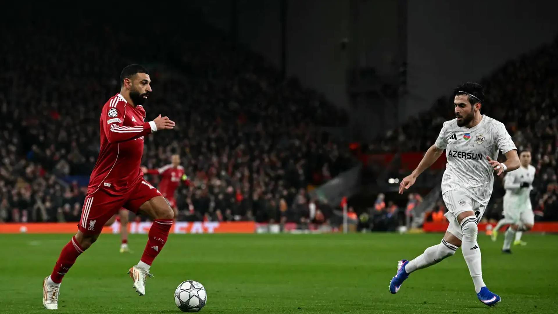 من مبارة ليفربول وكاراباج