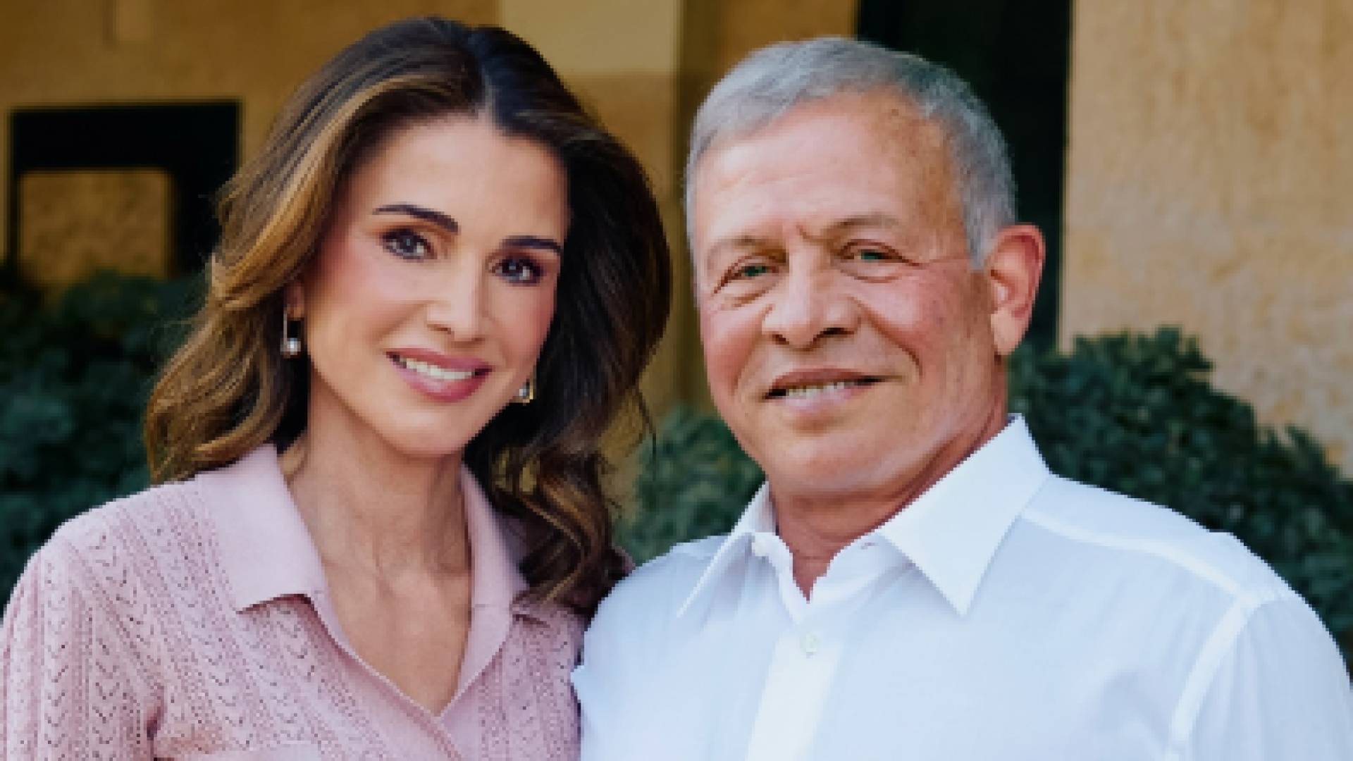 الملكة رانية وجلالة الملك