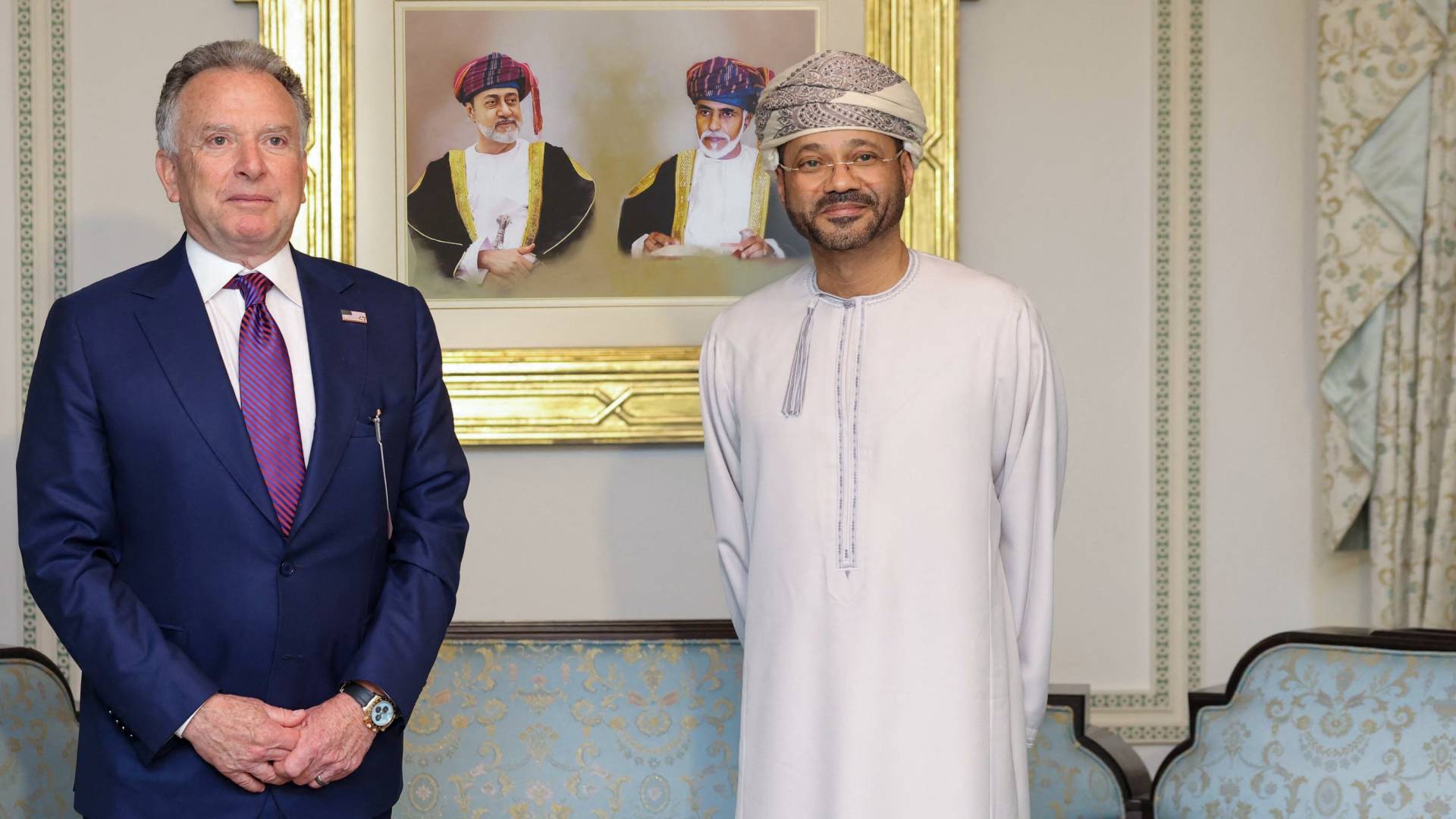 وزير الخارجية العماني و "ستيفين ويتكوف"