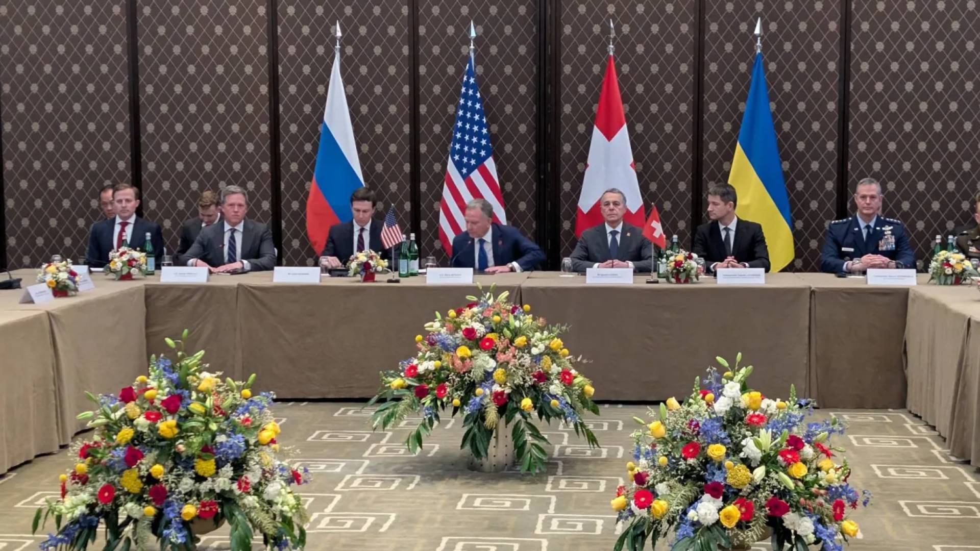 جانب من المحادثات بين أوكرانيا وروسيا التي تقودها واشنطن في جنيف لإنهاء الحرب في أوكرانيا