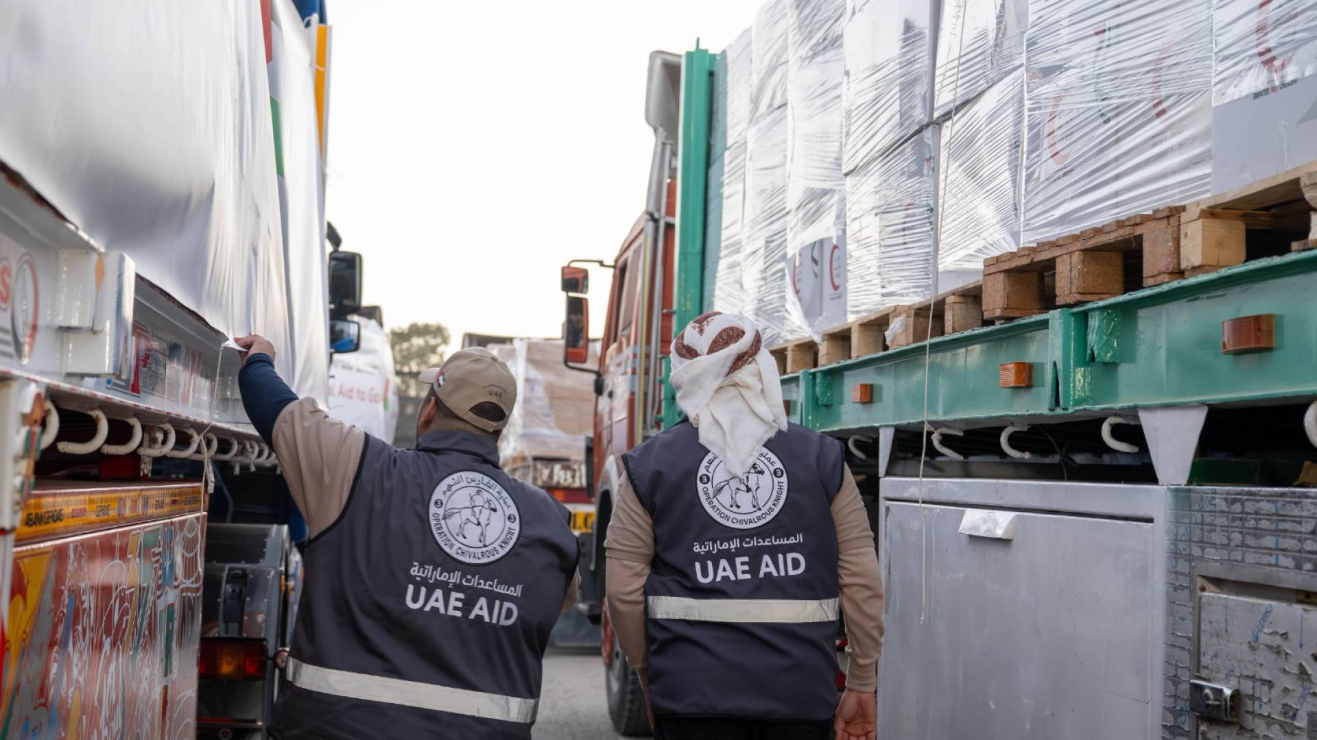 مساعدات الإمارات لقطاع غزة