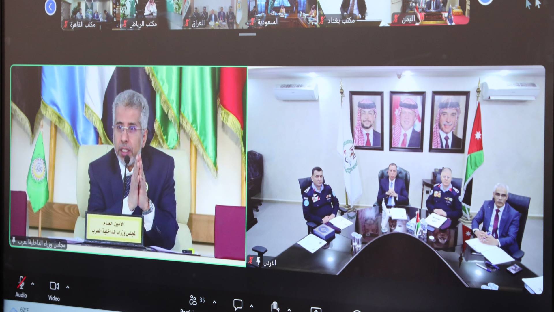 وزير الداخلية يشارك في أعمال الدورة الثالثة والأربعين لمجلس وزراء الداخلية العرب