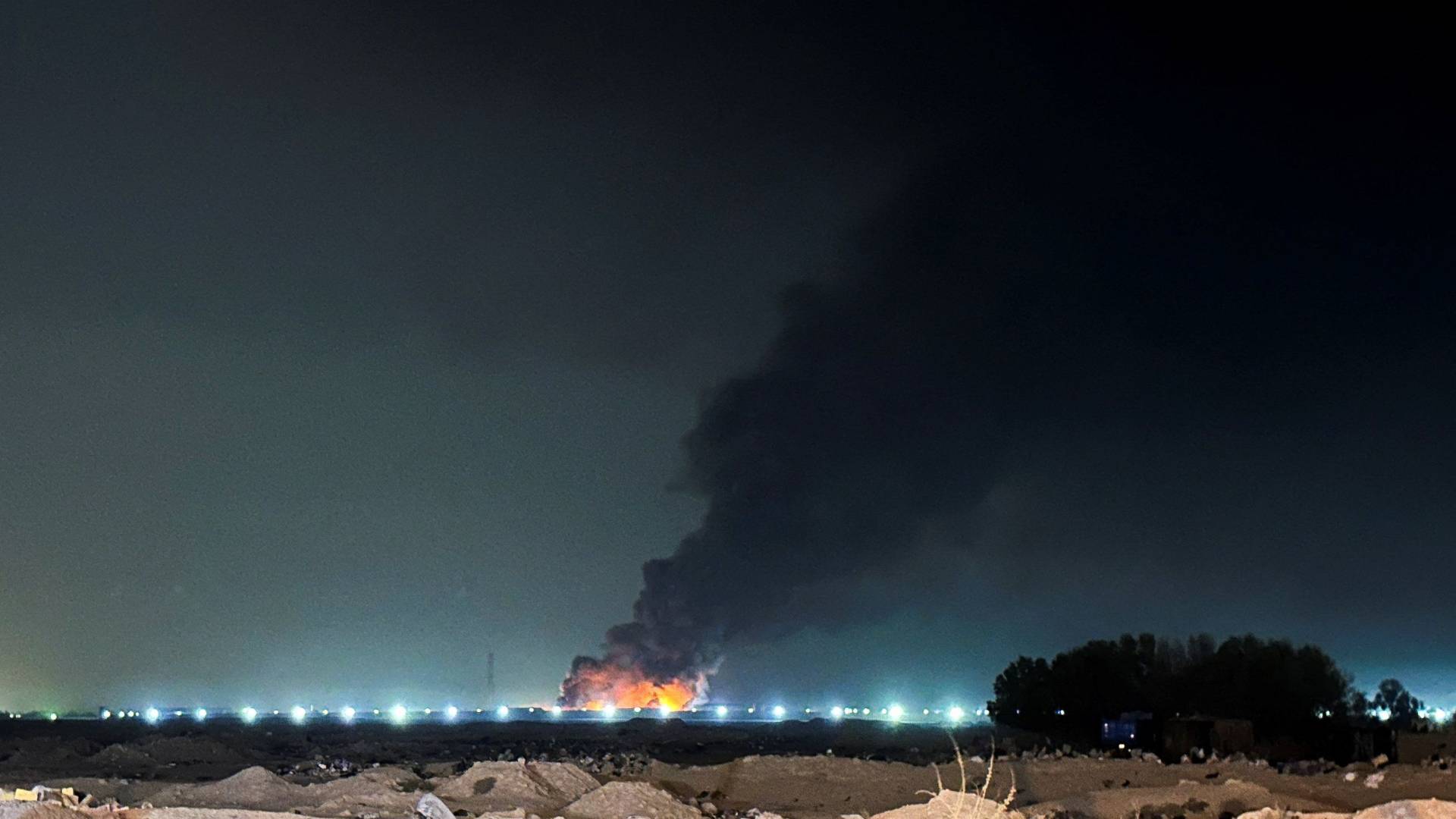 هجوم بطائرة مسيرة يستهدف قاعدة فكتوريا بمحيط مطار بغداد الدولي