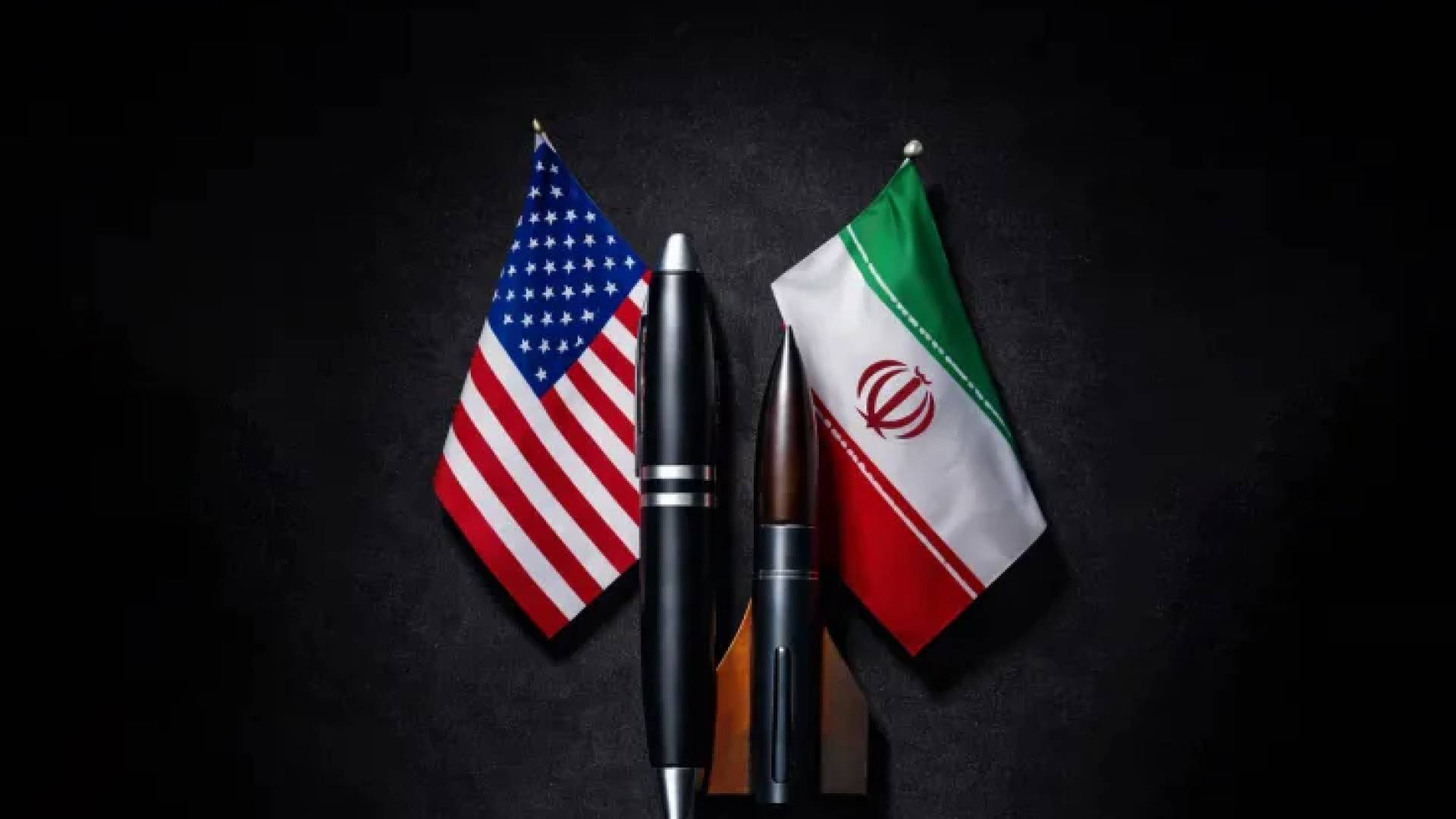 علم إيران و أمريكا
