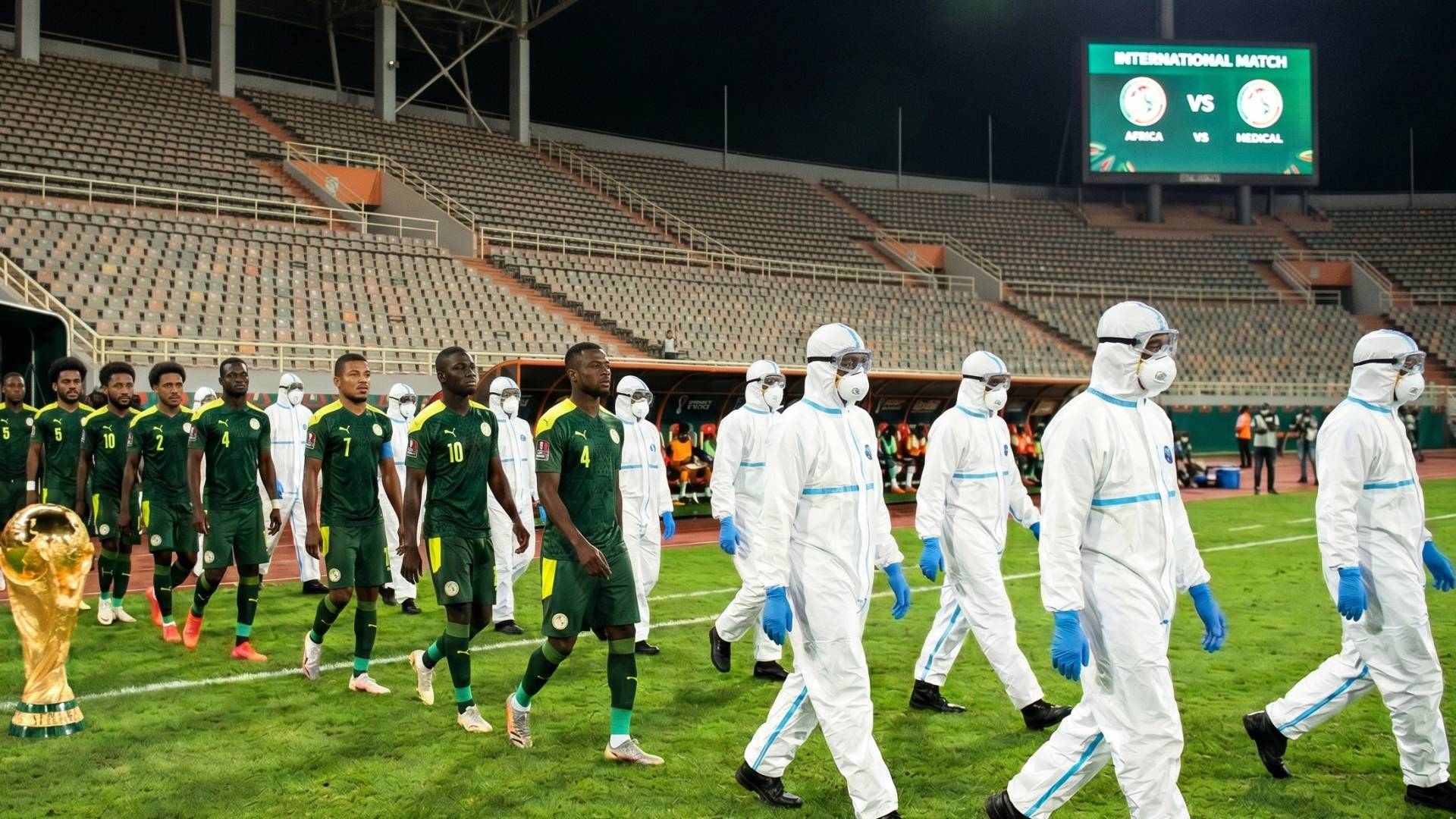 صورة مولدة بالذكاء الاصطناعي للاعبين كرة قدم