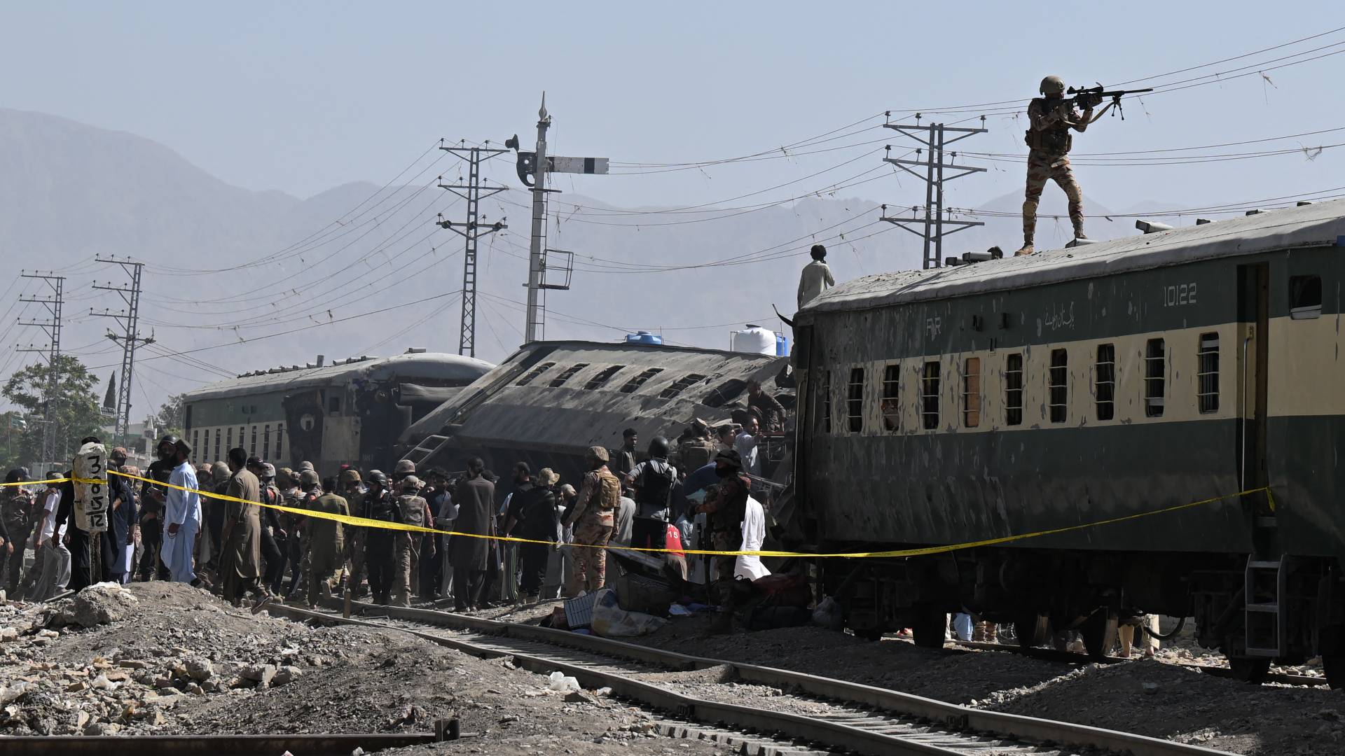 حادث انفجار قطار في باكستان