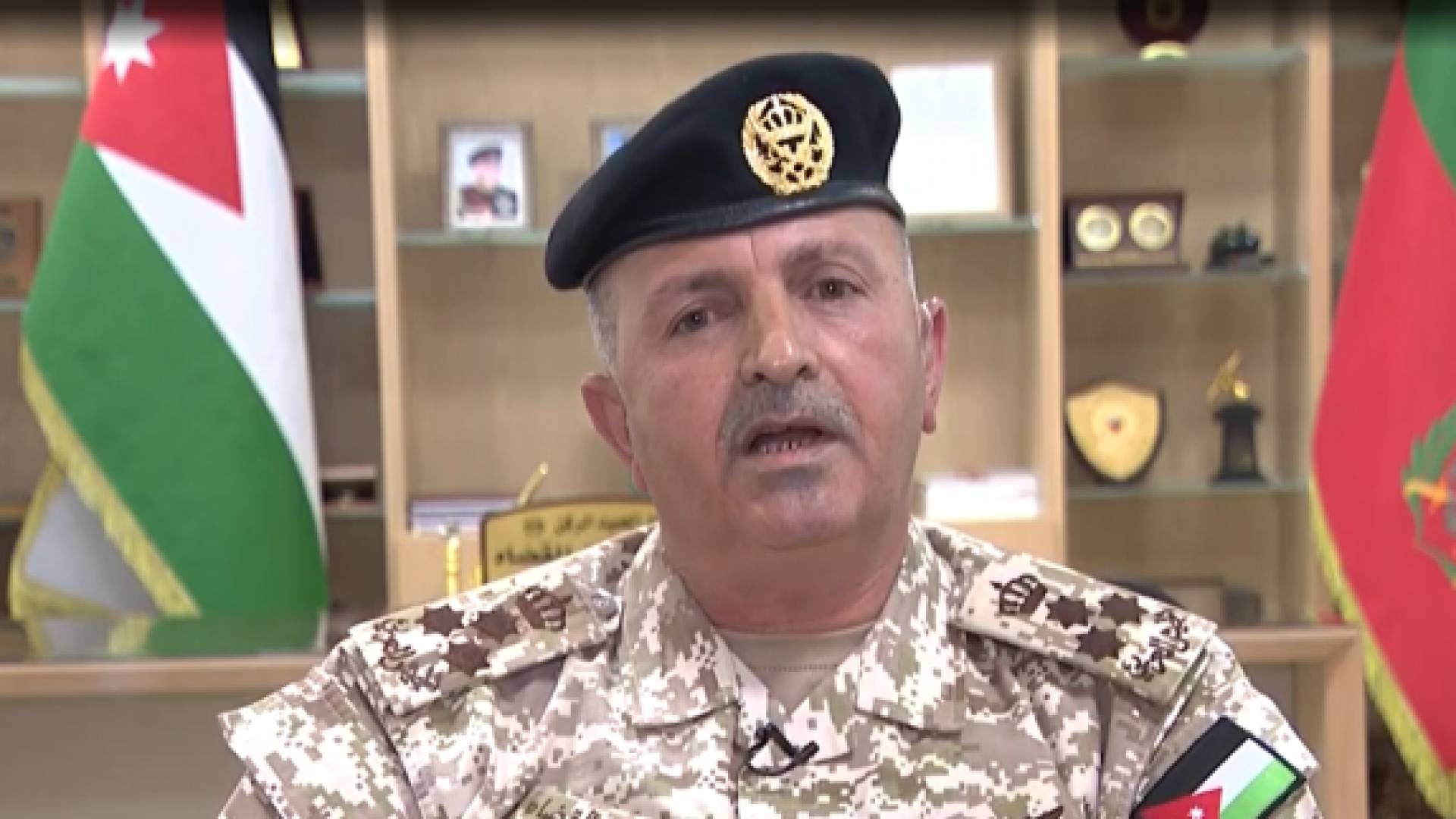 مدير العمليات الحربية في القوات المسلحة الاردنية العميد الركن ياسين القضاة
