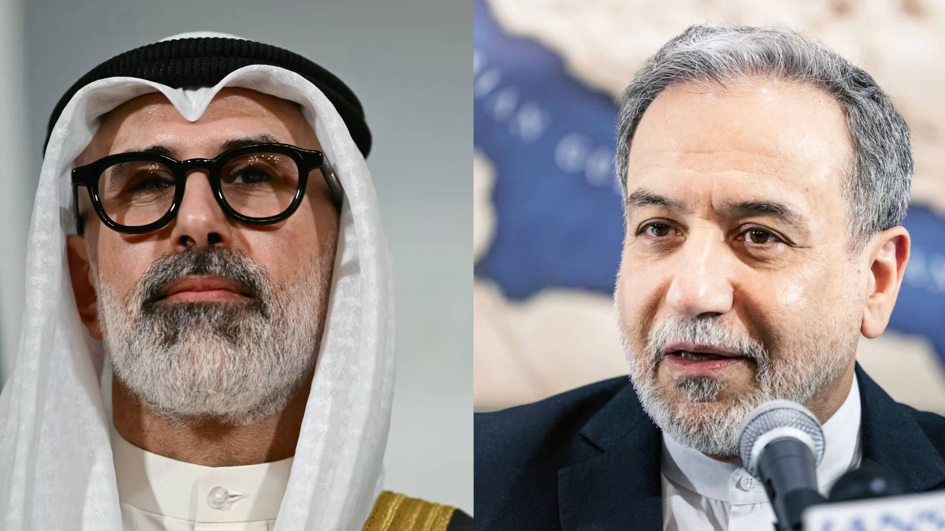 وزير الخارجية الإيراني ووزير الخارجية الكويتي