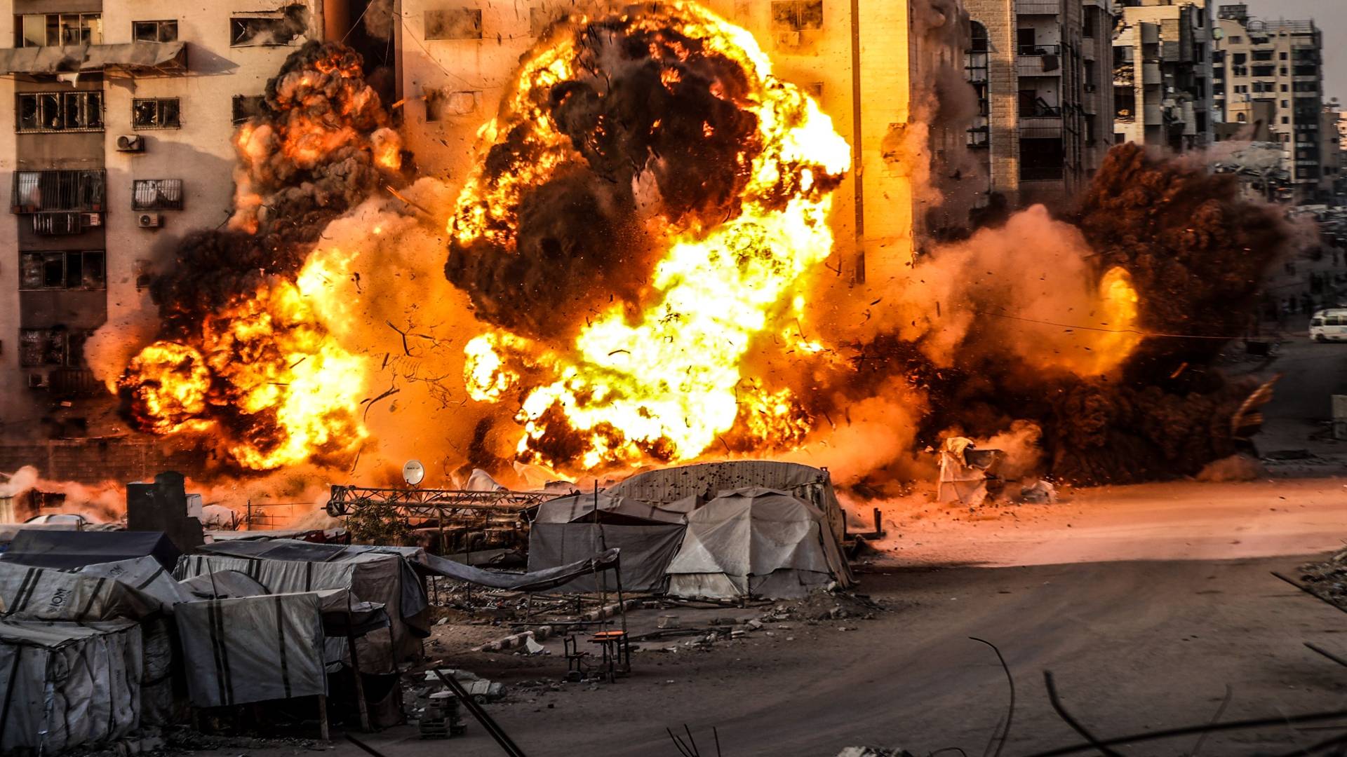 صورة أرشيفية لقصف الاحتلال