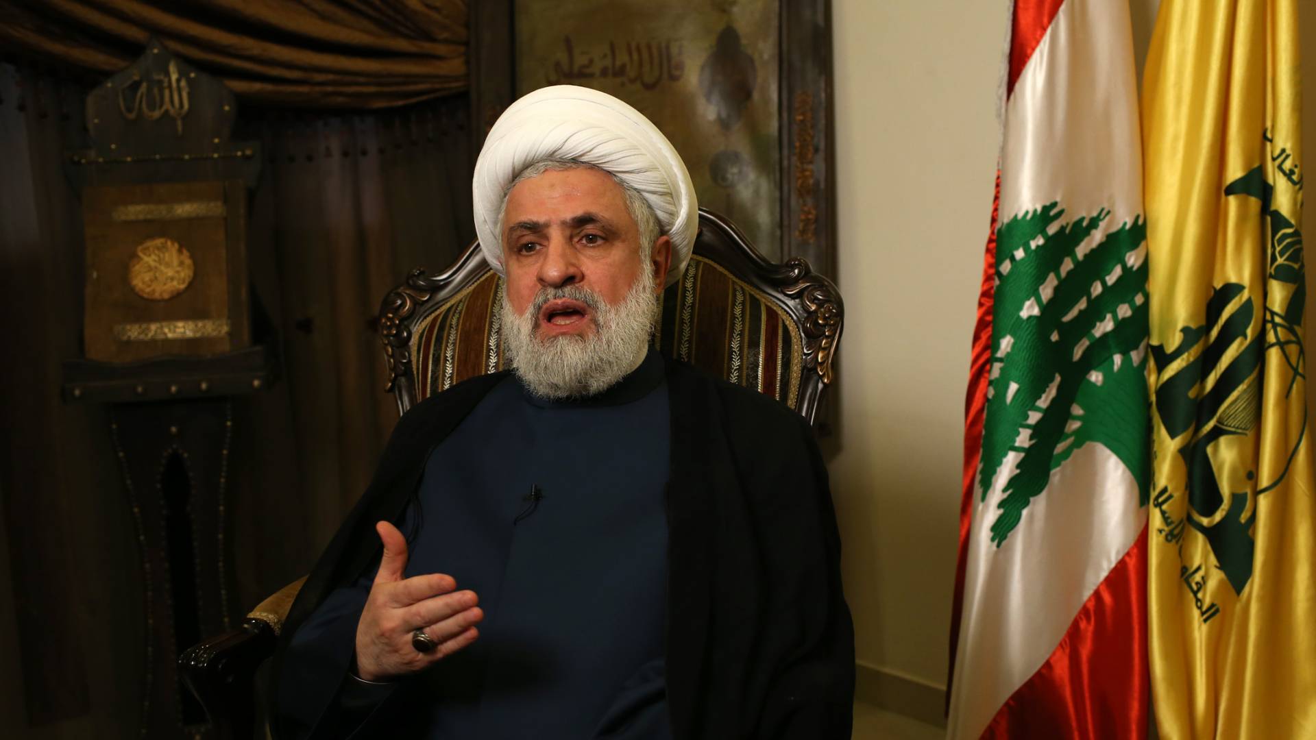 نعيم قاسم الأمين العام لحزب الله اللبناني