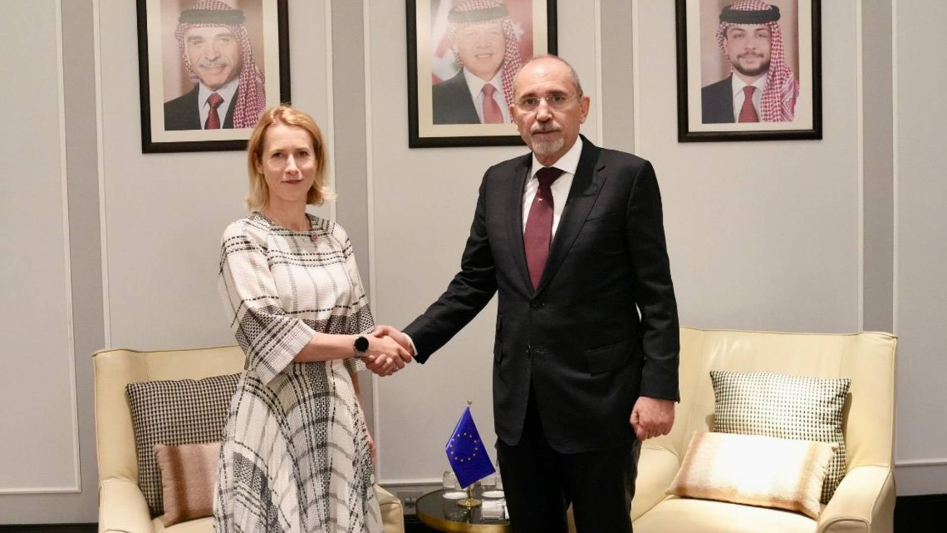 الصفدي يستقبل الممثلة العليا للاتحاد الأوروبي "كايا كالاس" في عمان
