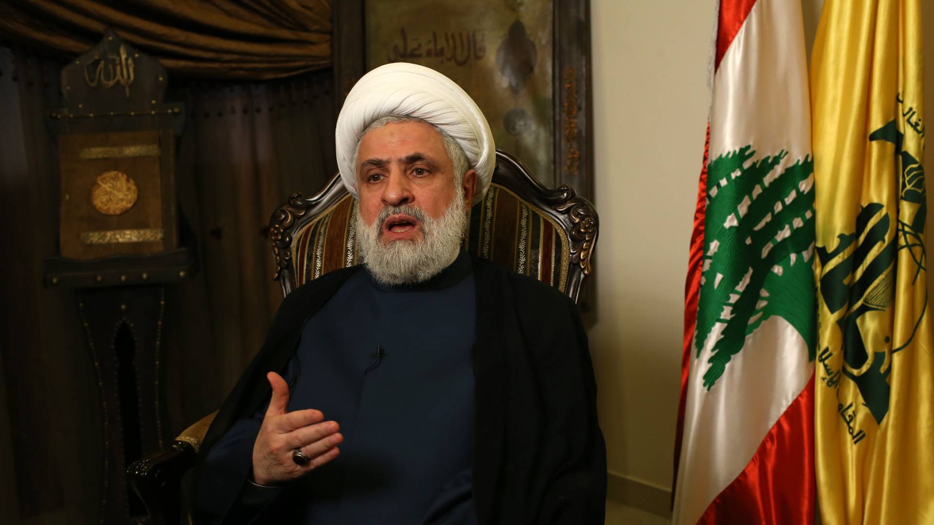 نعيم قاسم الأمين العام لحزب الله اللبناني