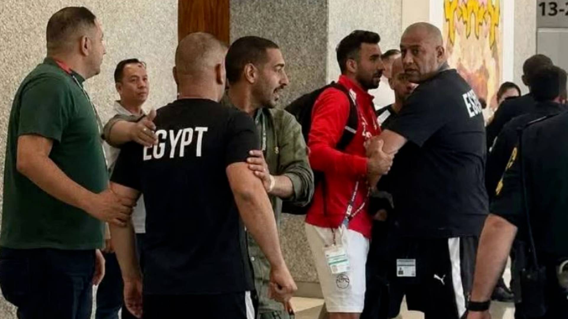 لحظة المشادة