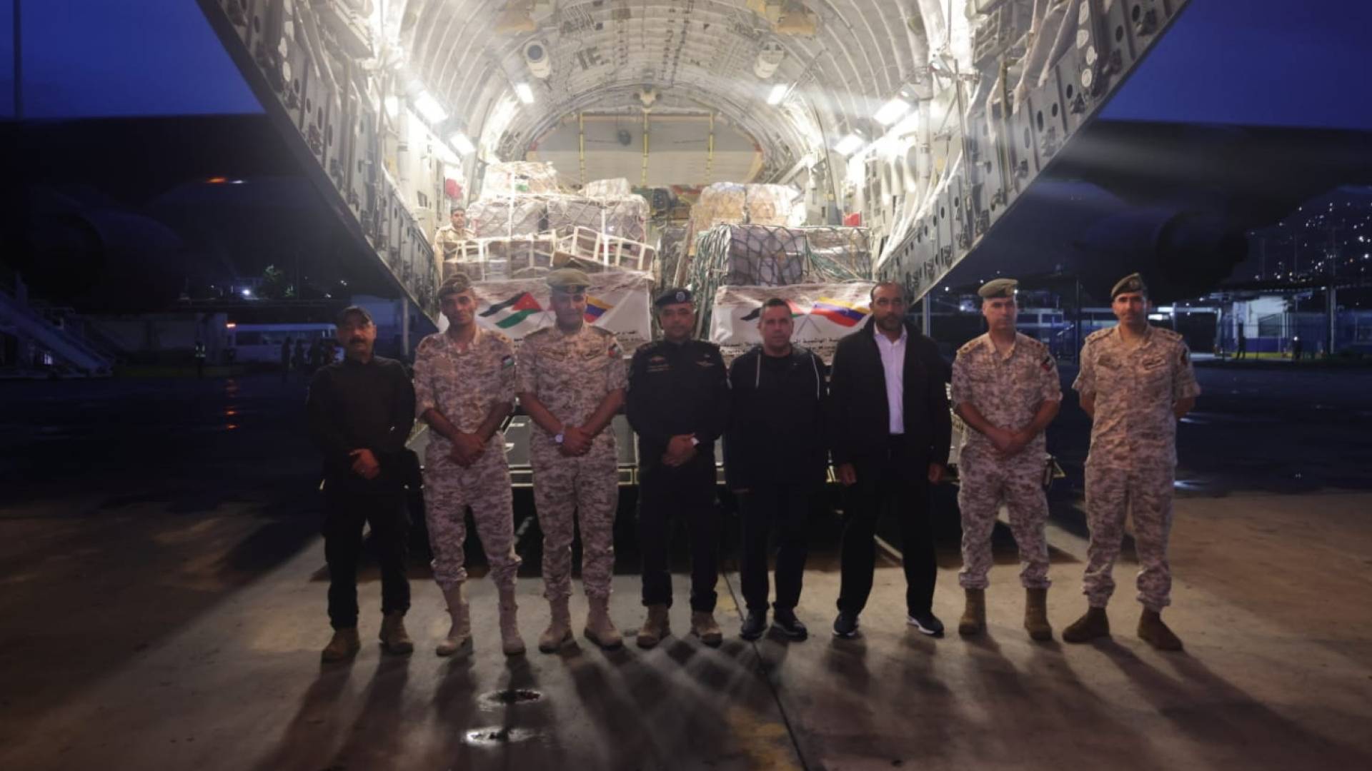 الأردن وقطر يواصلان الجسر الجوي الإغاثي إلى فنزويلا