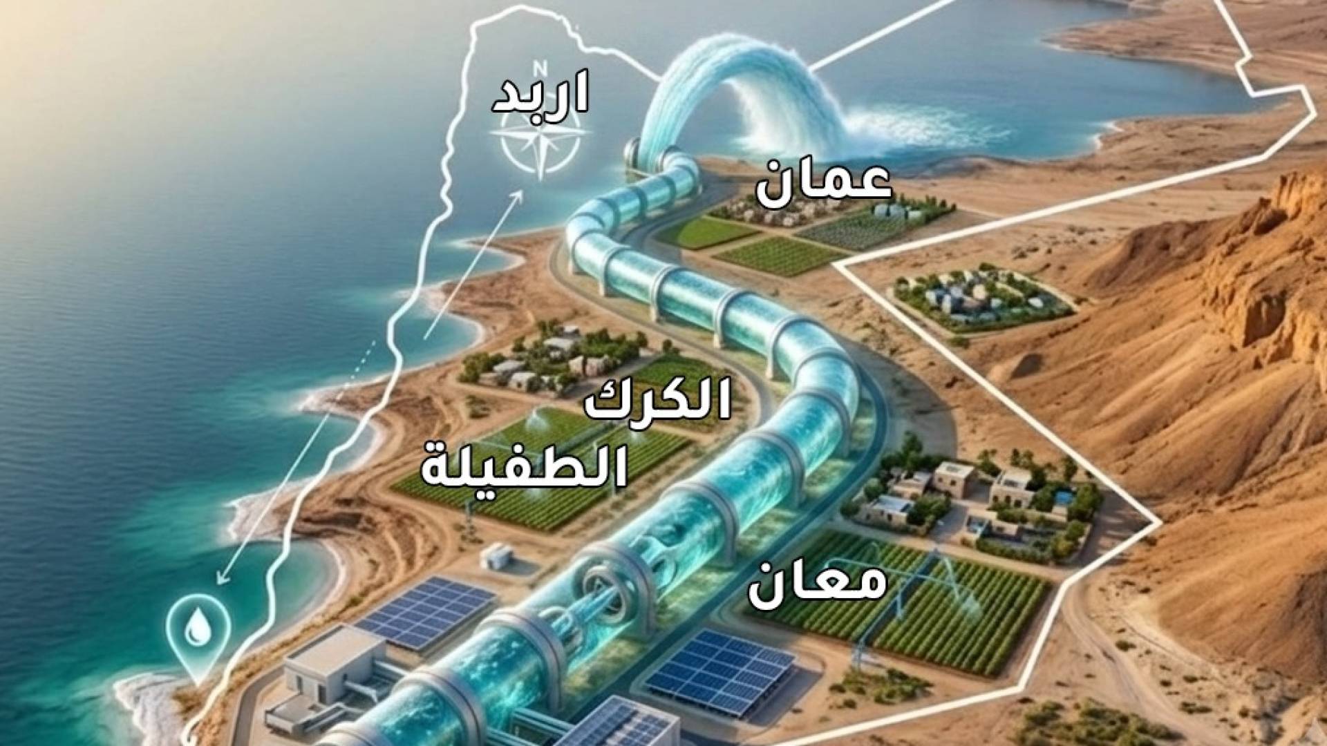 المياه توضح ردا على الأخبار المضللة والمغلوطة حول مشروع الناقل الوطني