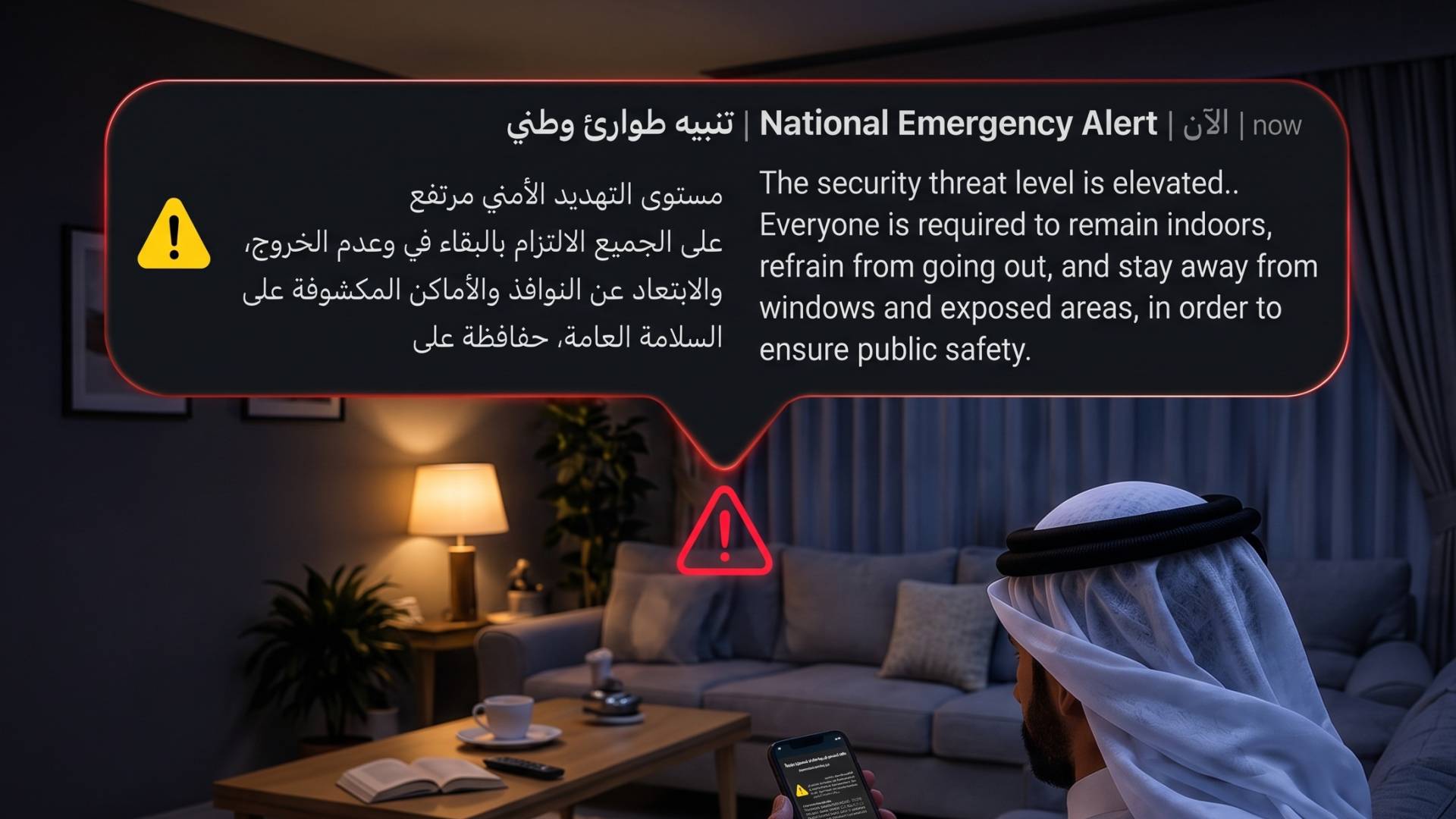قطر ترفع مستوى التهديد الأمني إلى "مرتفع" وتدعو السكان للالتزام بالمنازل فورا